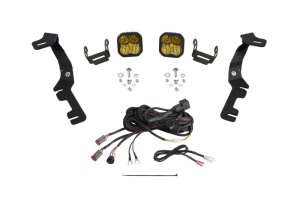 Ram 1500 LED Light Pods - Diode Dynamics - Stage Series Ditch Light Kit - Yellow Pro Combo - Yellow - `19-`24